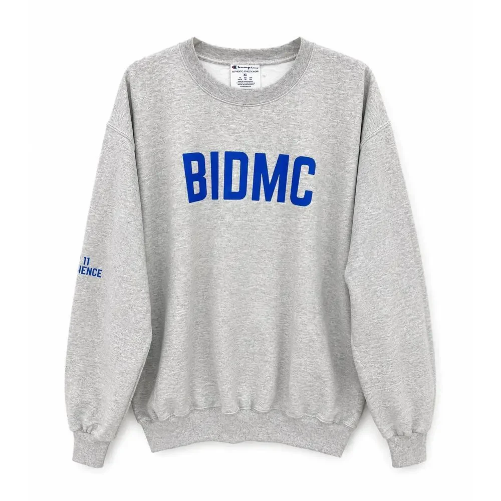 Champion BIDMC RN Sweatshirt XL Gray Pullover Crewneck Fleece Medical Nurse - Picture 2 of 7